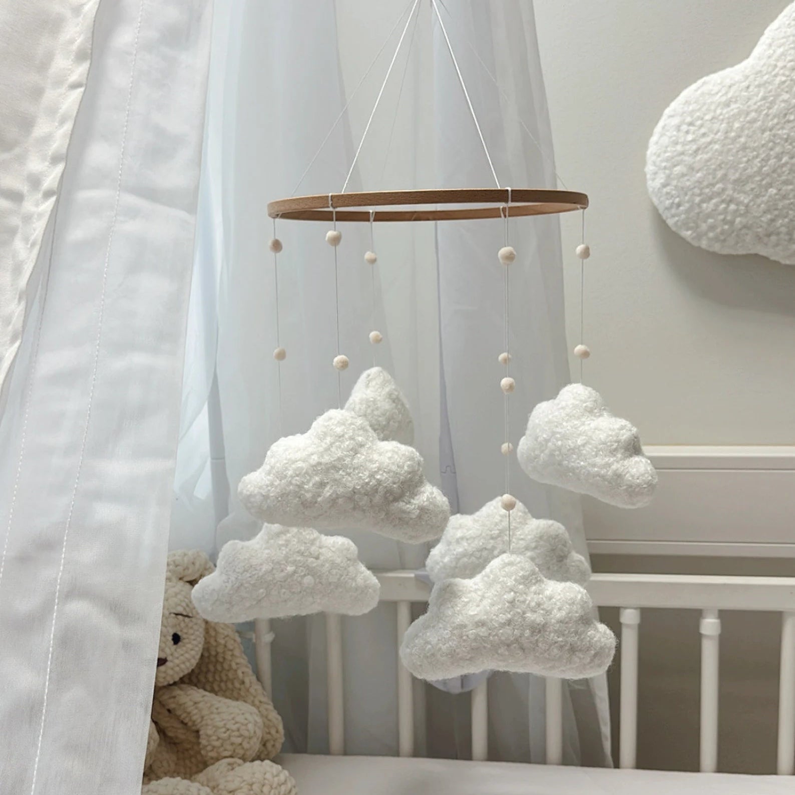 Minimalist Cloud Crib Mobile