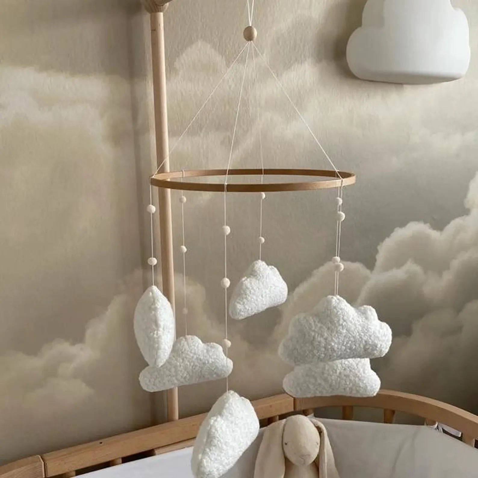 Minimalist Cloud Crib Mobile